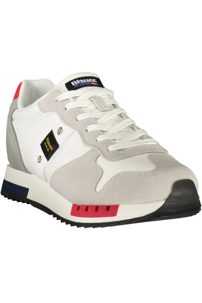 BLAUER MEN'S WHITE SPORTS SHOES