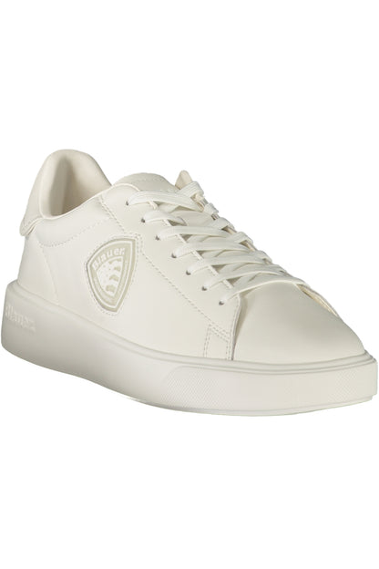 BLAUER MEN'S WHITE SPORTS SHOES