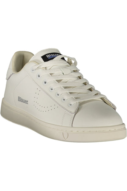 BLAUER MEN'S WHITE SPORTS SHOES