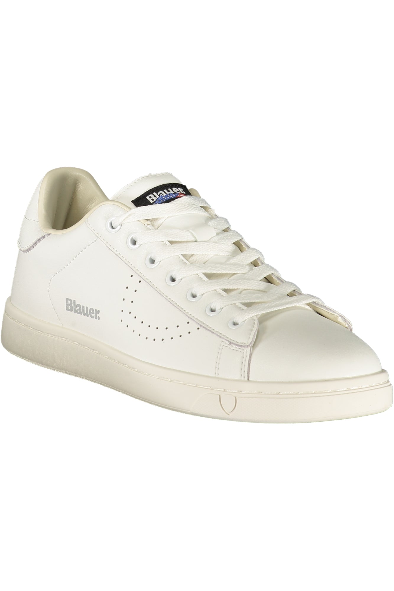 BLAUER MEN'S WHITE SPORTS SHOES