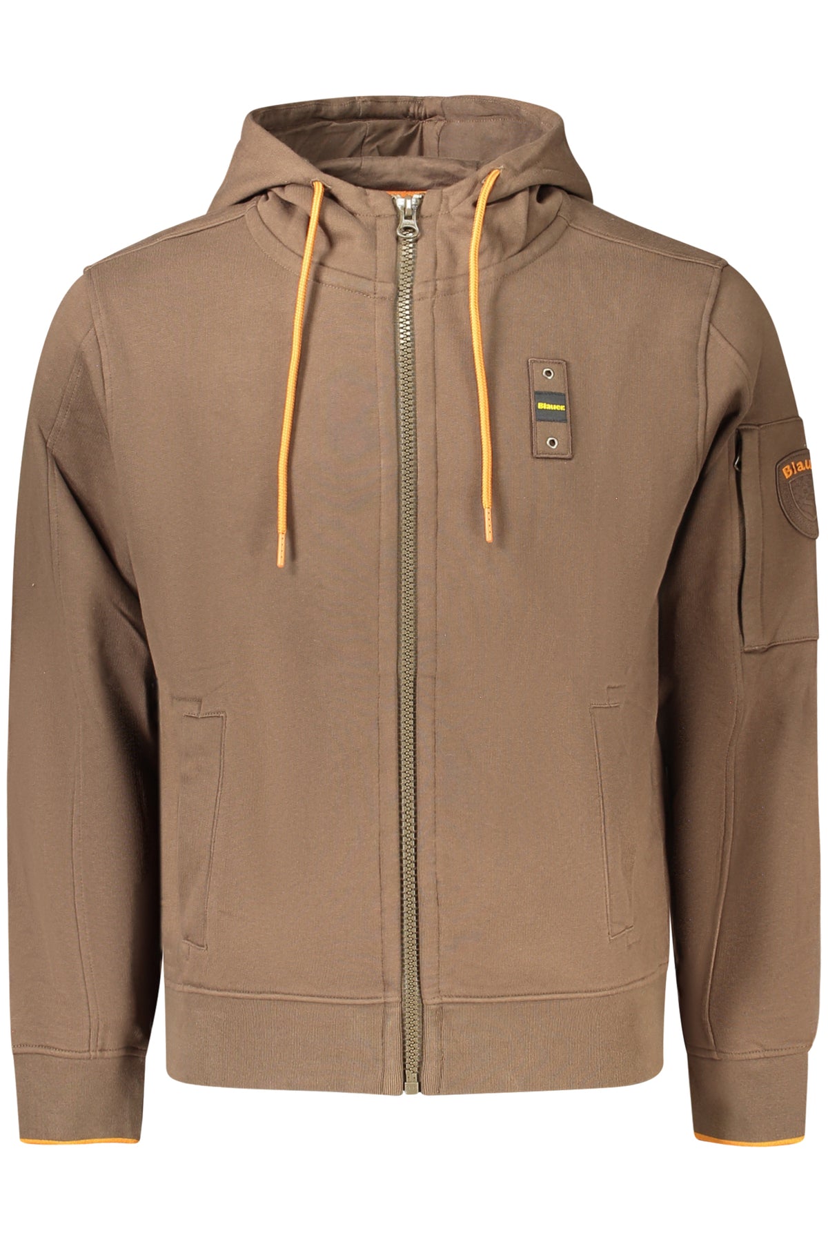 SWEAT-SHIRT ZIPPÉ HOMME BLAUER MARRON