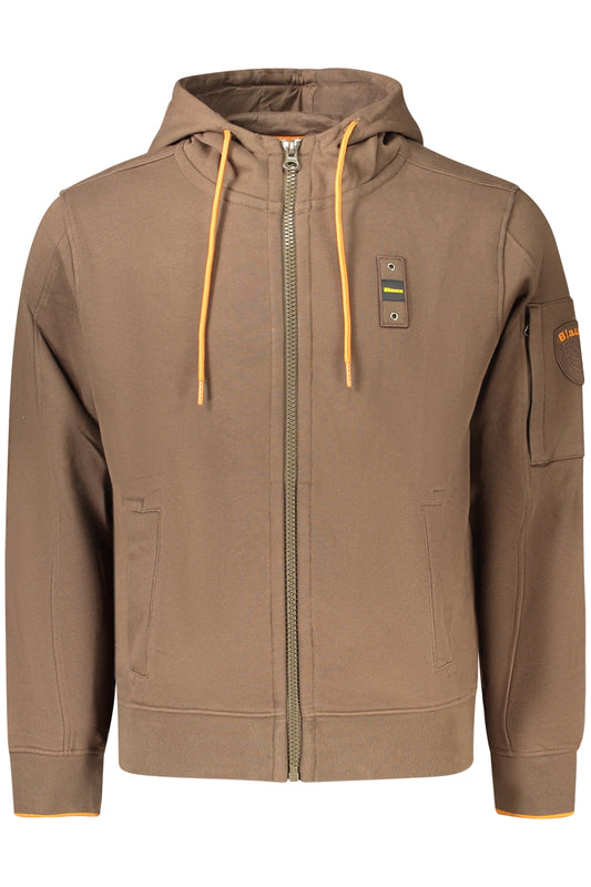 SWEAT-SHIRT ZIPPÉ HOMME BLAUER MARRON