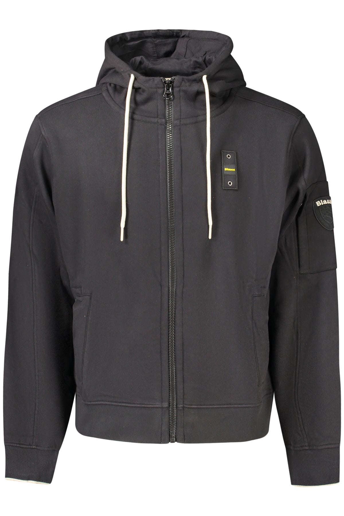 SWEAT-SHIRT BLAUER NOIR À FERMETURE ÉCLAIR POUR HOMME