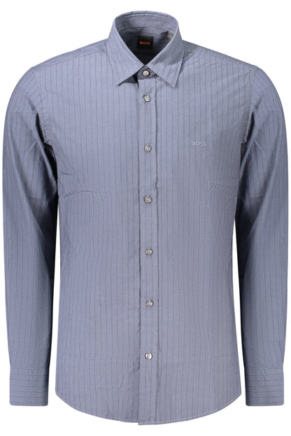 CHEMISE BLEUE À MANCHES LONGUES POUR HOMME BOSS