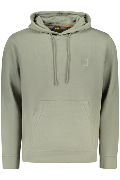 BOSS MEN'S ZIP-UP SWEATSHIRT, GREEN