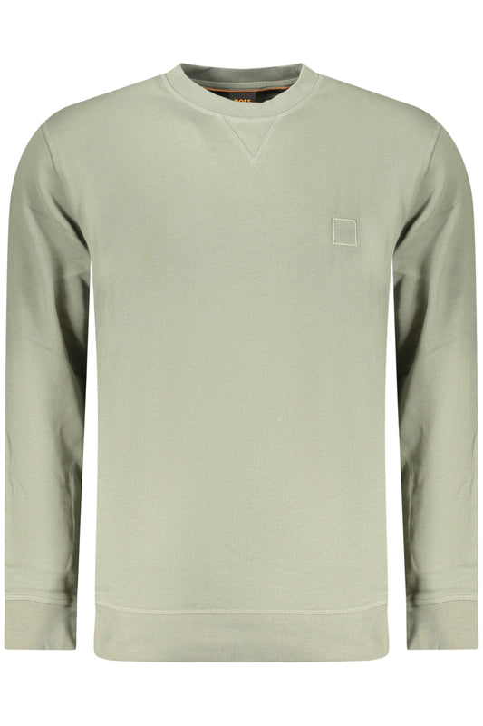 BOSS MEN'S ZIP-UP SWEATSHIRT, GREEN