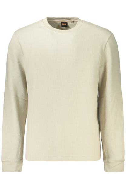 BOSS MEN'S BEIGE SWEATER