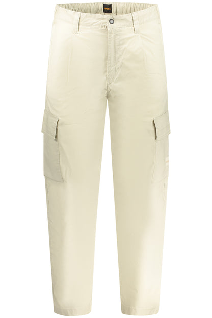 BOSS MEN'S TROUSERS BEIGE