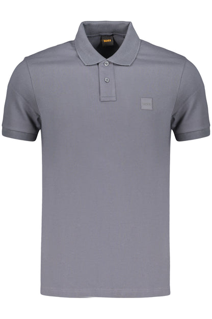 BOSS MEN'S SHORT-SLEEVE POLO SHIRT, BLUE