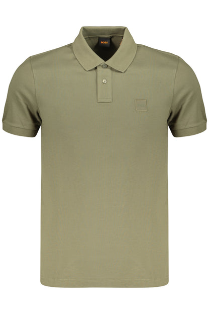 BOSS MEN'S SHORT-SLEEVE POLO SHIRT GREEN