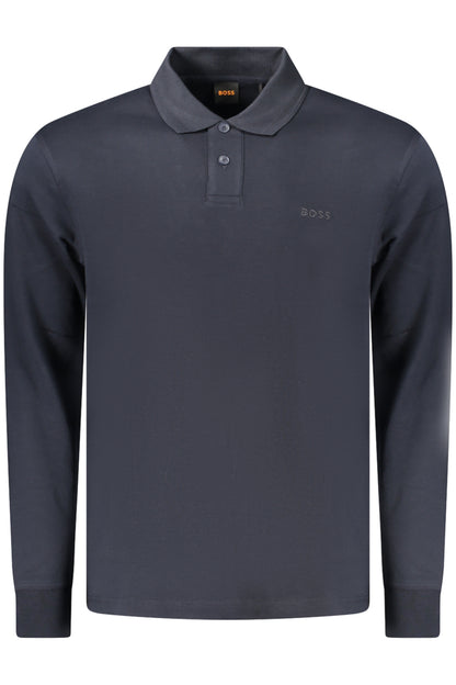 Polo à manches longues pour homme BOSS, bleu