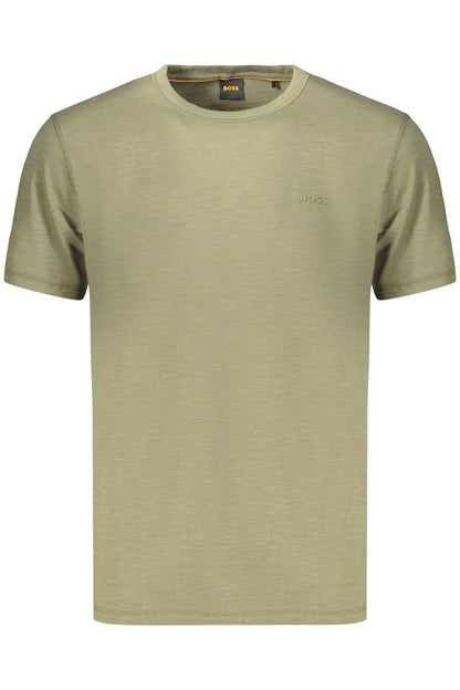BOSS MEN'S SHORT-SLEEVED T-SHIRT GREEN