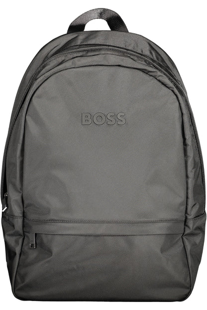 BOSS MEN'S BLACK BACKPACK