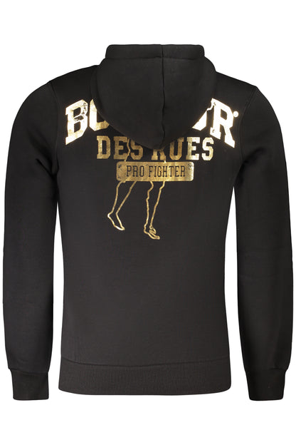 BOXEUR DES RUES BLACK MEN'S ZIPLESS SWEATSHIRT