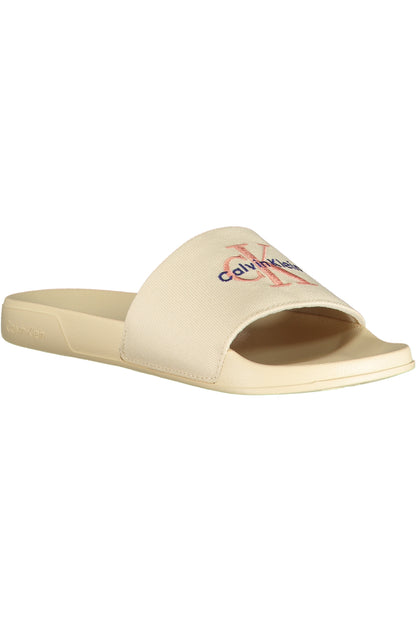 CALVIN KLEIN WOMEN'S BEIGE SLIPPER FOOTWEAR