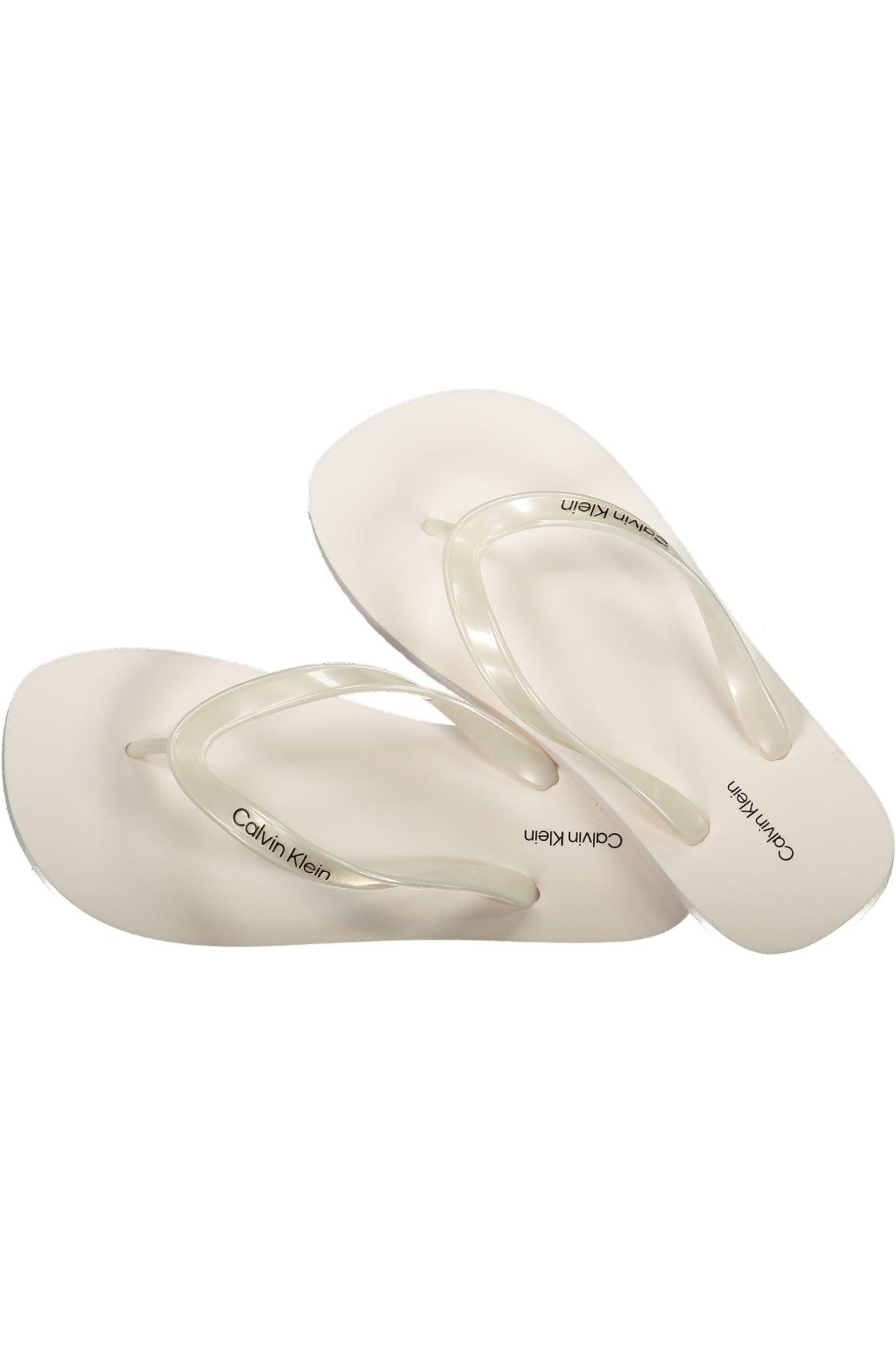 CALVIN KLEIN WOMEN'S WHITE SLIPPER FOOTWEAR