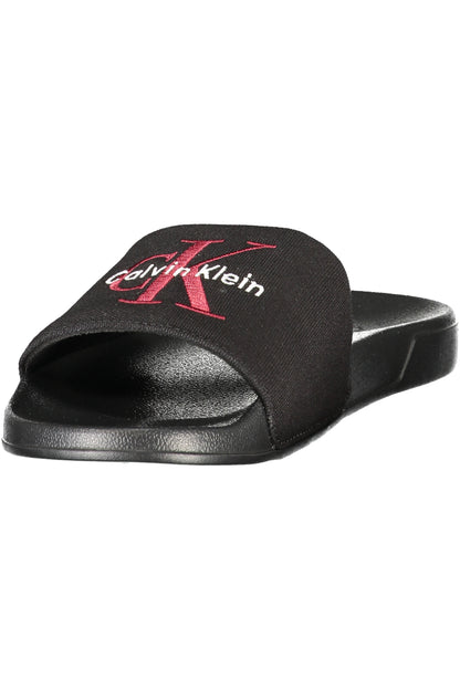 CALVIN KLEIN MEN'S BLACK SLIPPER FOOTWEAR