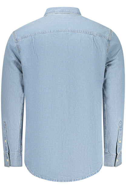 CALVIN KLEIN MEN'S LONG-SLEEVED SHIRT, BLUE