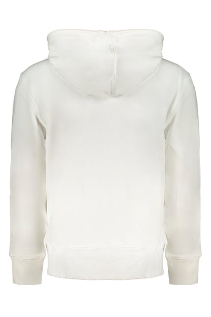 CALVIN KLEIN MEN'S WHITE ZIP SWEATSHIRT