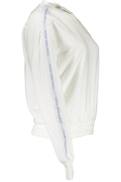 CALVIN KLEIN SWEATSHIRT WITHOUT ZIP WOMAN WHITE
