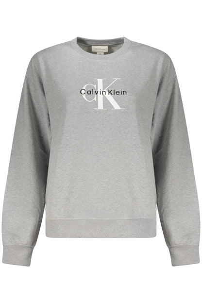 CALVIN KLEIN SWEATSHIRT WITHOUT ZIP WOMEN GREY