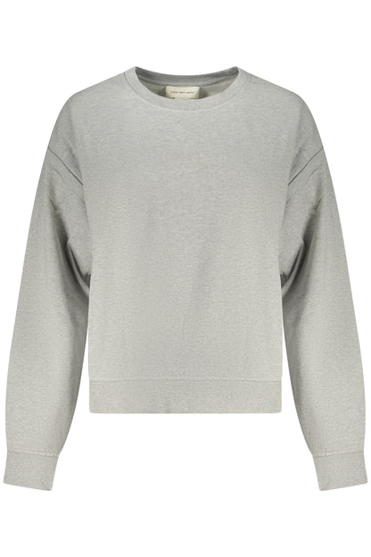 CALVIN KLEIN WOMEN'S GRAY ZIP-UP SWEATSHIRT