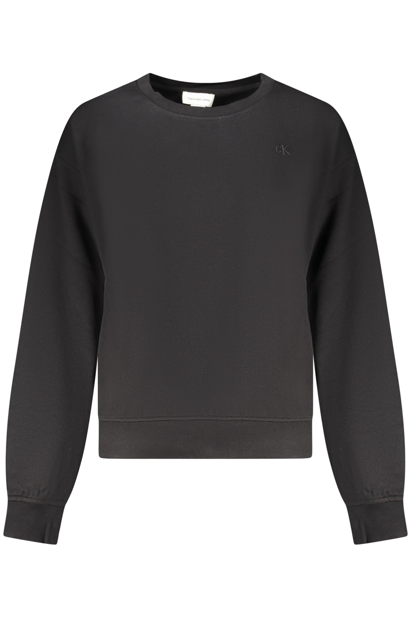 CALVIN KLEIN WOMEN'S BLACK ZIP-UP SWEATSHIRT