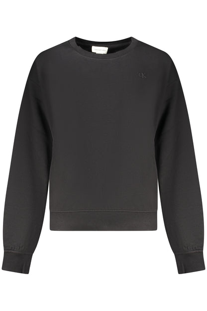 CALVIN KLEIN WOMEN'S BLACK ZIP-UP SWEATSHIRT