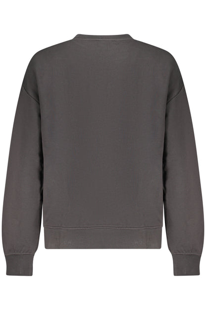 CALVIN KLEIN WOMEN'S BLACK ZIP-UP SWEATSHIRT