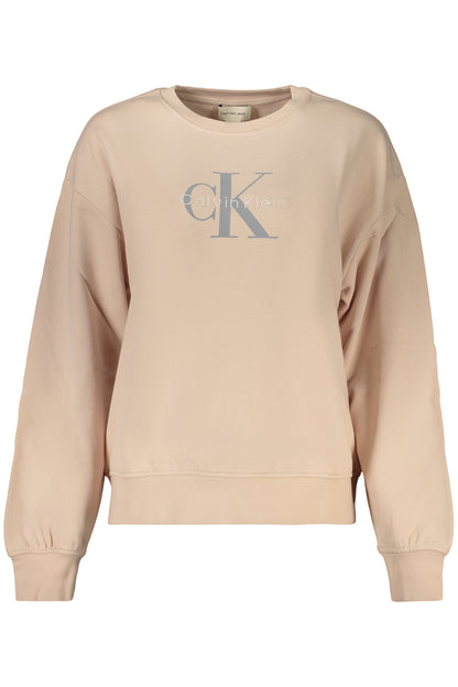 CALVIN KLEIN WOMEN'S PINK ZIP-UP SWEATSHIRT