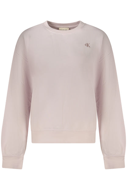 CALVIN KLEIN WOMEN'S PINK ZIP-UP SWEATSHIRT