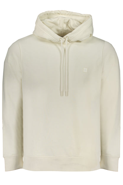 CALVIN KLEIN MEN'S WHITE ZIPLESS SWEATSHIRT