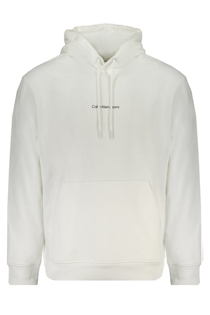 CALVIN KLEIN MEN'S WHITE ZIPLESS SWEATSHIRT