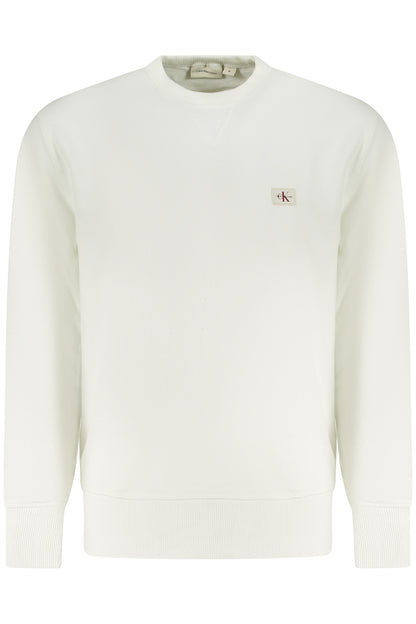 CALVIN KLEIN MEN'S ZIP-UP SWEATSHIRT WHITE