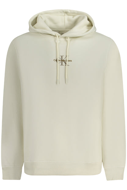 CALVIN KLEIN MEN'S ZIP-UP SWEATSHIRT WHITE