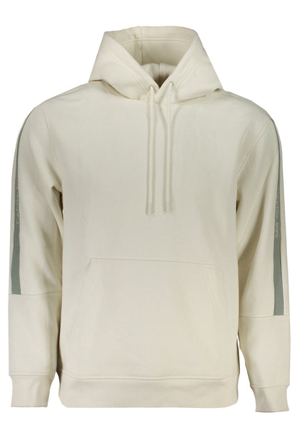 CALVIN KLEIN MEN'S WHITE ZIPLESS SWEATSHIRT