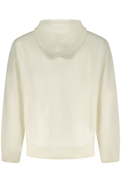 CALVIN KLEIN MEN'S ZIP-UP SWEATSHIRT WHITE