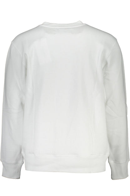 CALVIN KLEIN MEN'S WHITE ZIPLESS SWEATSHIRT