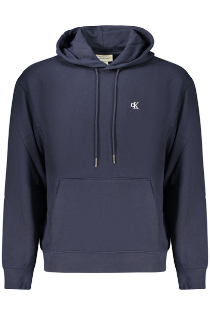 CALVIN KLEIN MEN'S BLUE ZIP-UP SWEATSHIRT