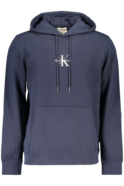 CALVIN KLEIN MEN'S BLUE ZIP-UP SWEATSHIRT