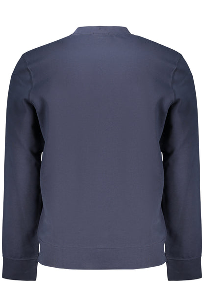 CALVIN KLEIN MEN'S BLUE ZIP-UP SWEATSHIRT