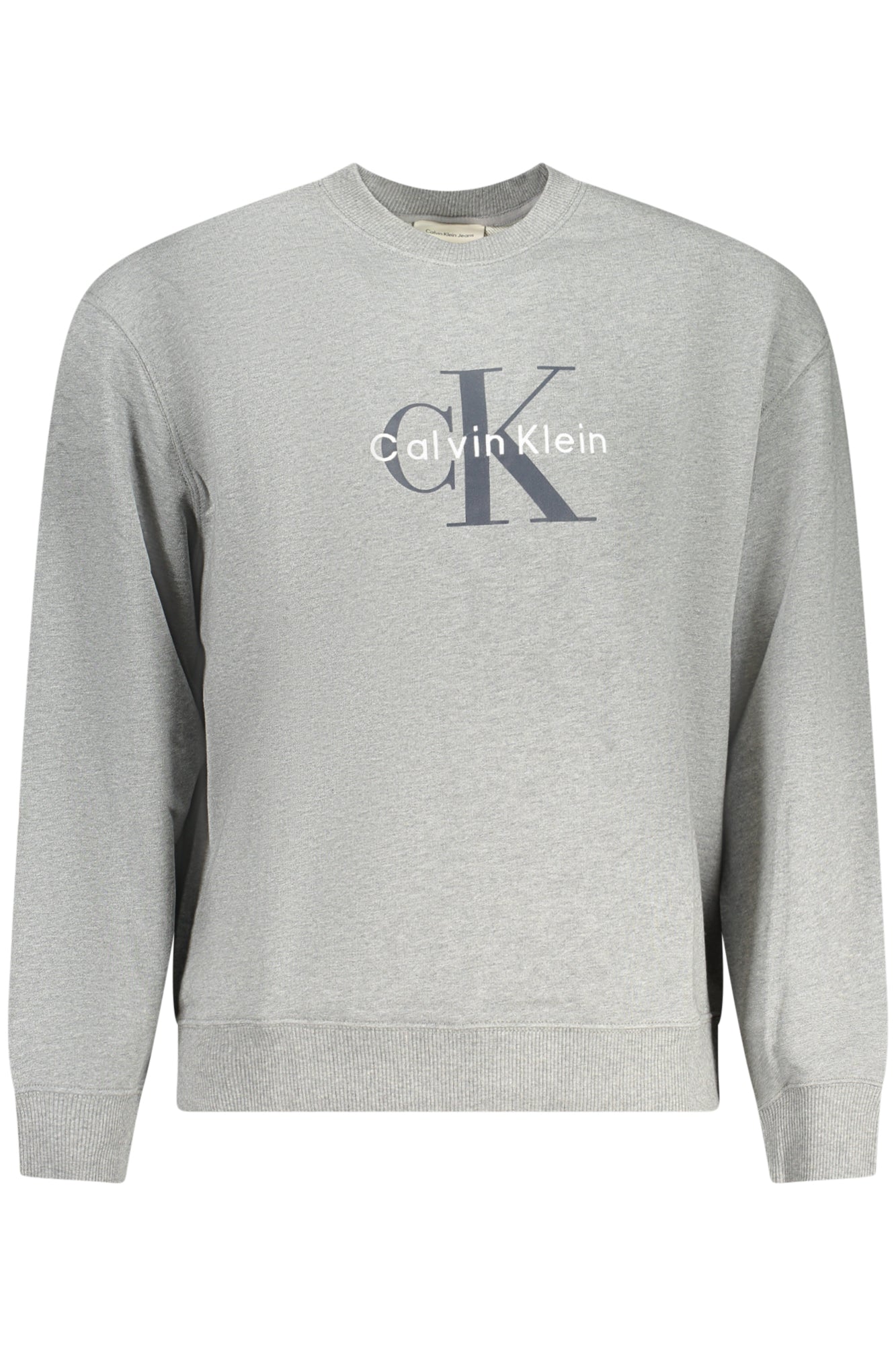 CALVIN KLEIN MEN'S GRAY ZIP-UP SWEATSHIRT