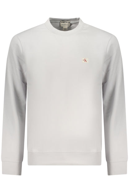 CALVIN KLEIN MEN'S GRAY ZIP-UP SWEATSHIRT