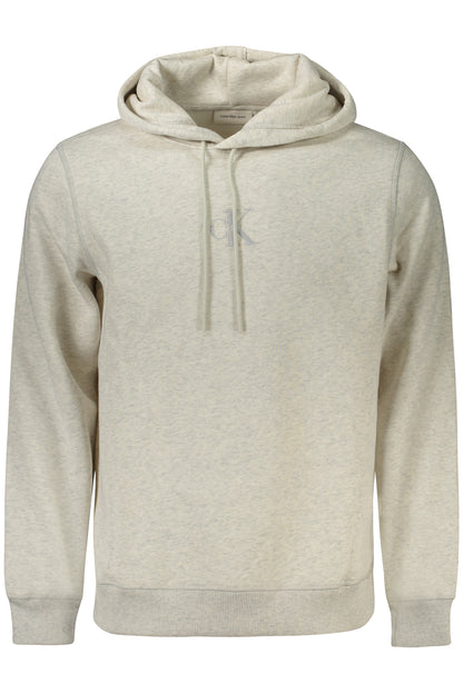 CALVIN KLEIN MEN'S ZIP-UP SWEATSHIRT GREY