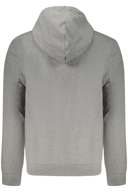 CALVIN KLEIN MEN'S GRAY ZIP-UP SWEATSHIRT