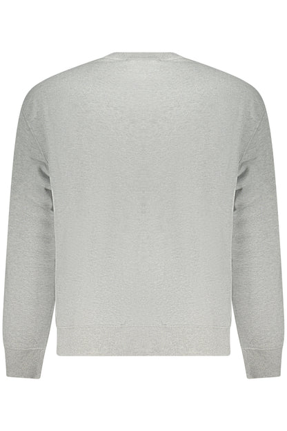 CALVIN KLEIN MEN'S GRAY ZIP-UP SWEATSHIRT