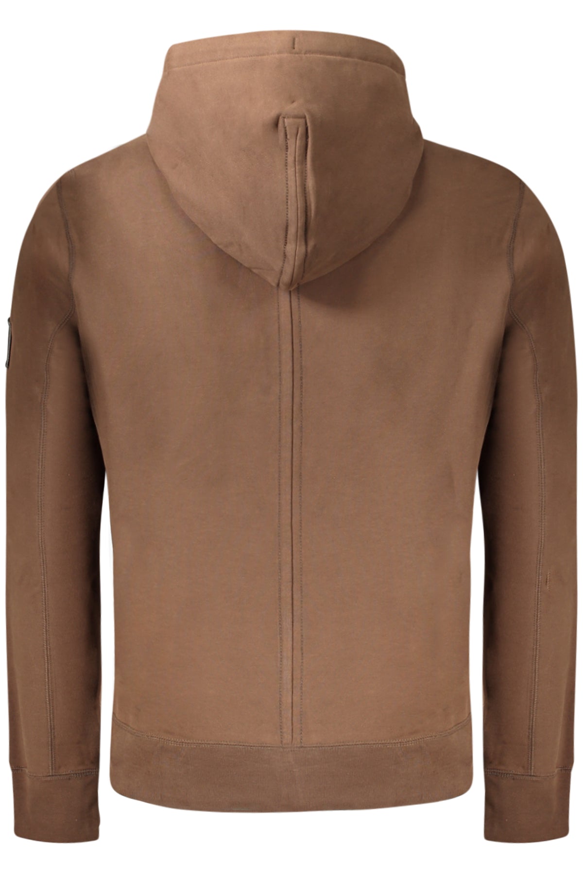 SWEAT-SHIRT FERMÉ MARRON POUR HOMME CALVIN KLEIN