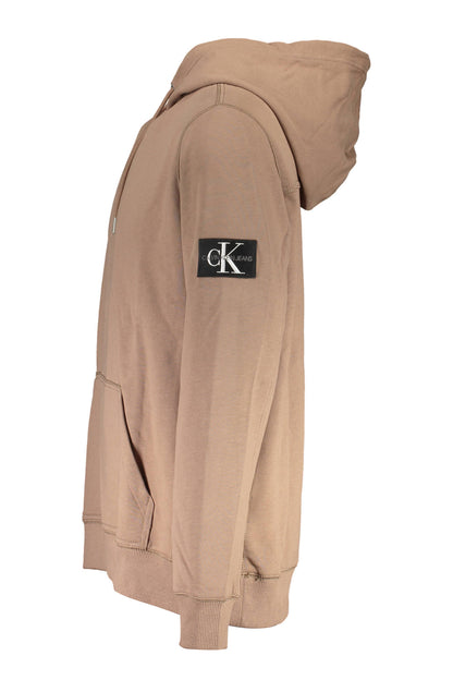 CALVIN KLEIN SWEATSHIRT WITHOUT ZIP MAN BROWN