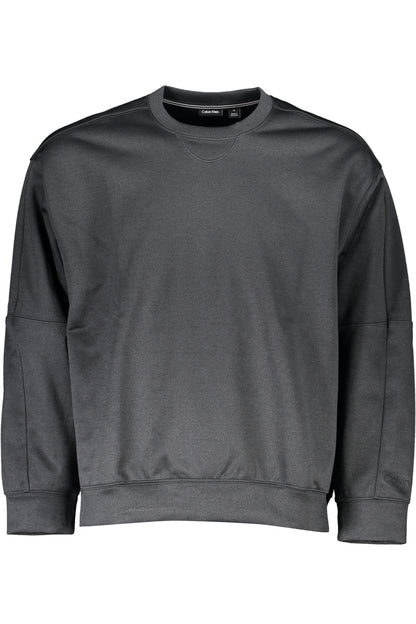 CALVIN KLEIN MEN'S BLACK ZIPLESS SWEATSHIRT