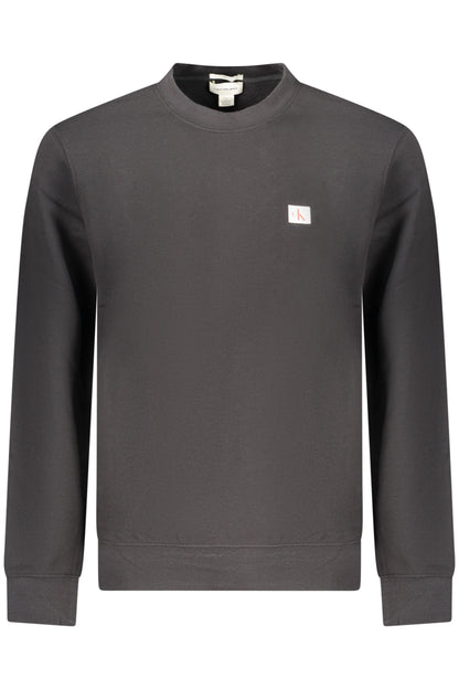 CALVIN KLEIN MEN'S BLACK ZIP-UP SWEATSHIRT